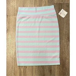 LuLaRoe XL Baby Blue Cotton Candy Pencil Skirt XL New Stretchy
